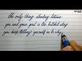 Beautiful English handwriting styles | English neat and clean cursive handwriting styles # 22