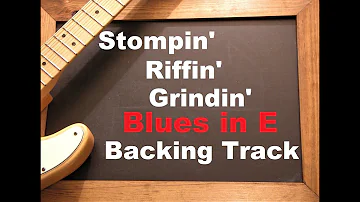Stomping 12 Bar Blues in E Guitar Jam Backing Track #freebackingtrack