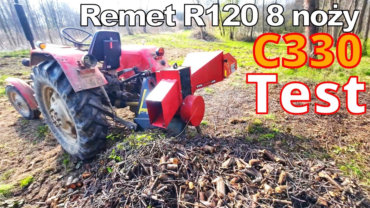 Test rębaka Remet r120 po regulacji. Najlepiej docinający rębak r120