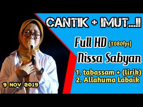 nissa-sabyan-|-tabassam-+-(lirik)dan-allahumalabaik-subtitel