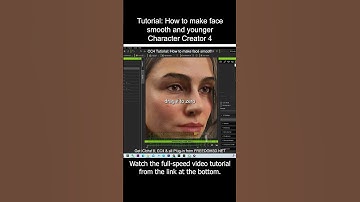 CC4 How to make face smooth & young - Character Creator 4 Tutorial #cc4 #charactercreator4