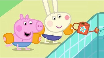 Swimming with Peppa and George | Peppa Pig Official Channel Family Kids Cartoons