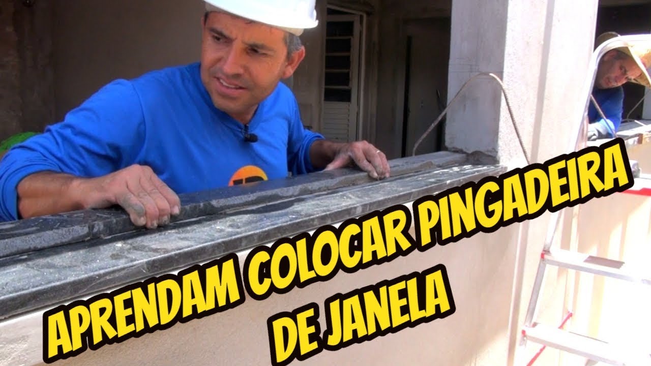COMO COLOCAR PINGADEIRA DE JANELA PASSO A PASSO COM JR CONSTRUÇÕES ...