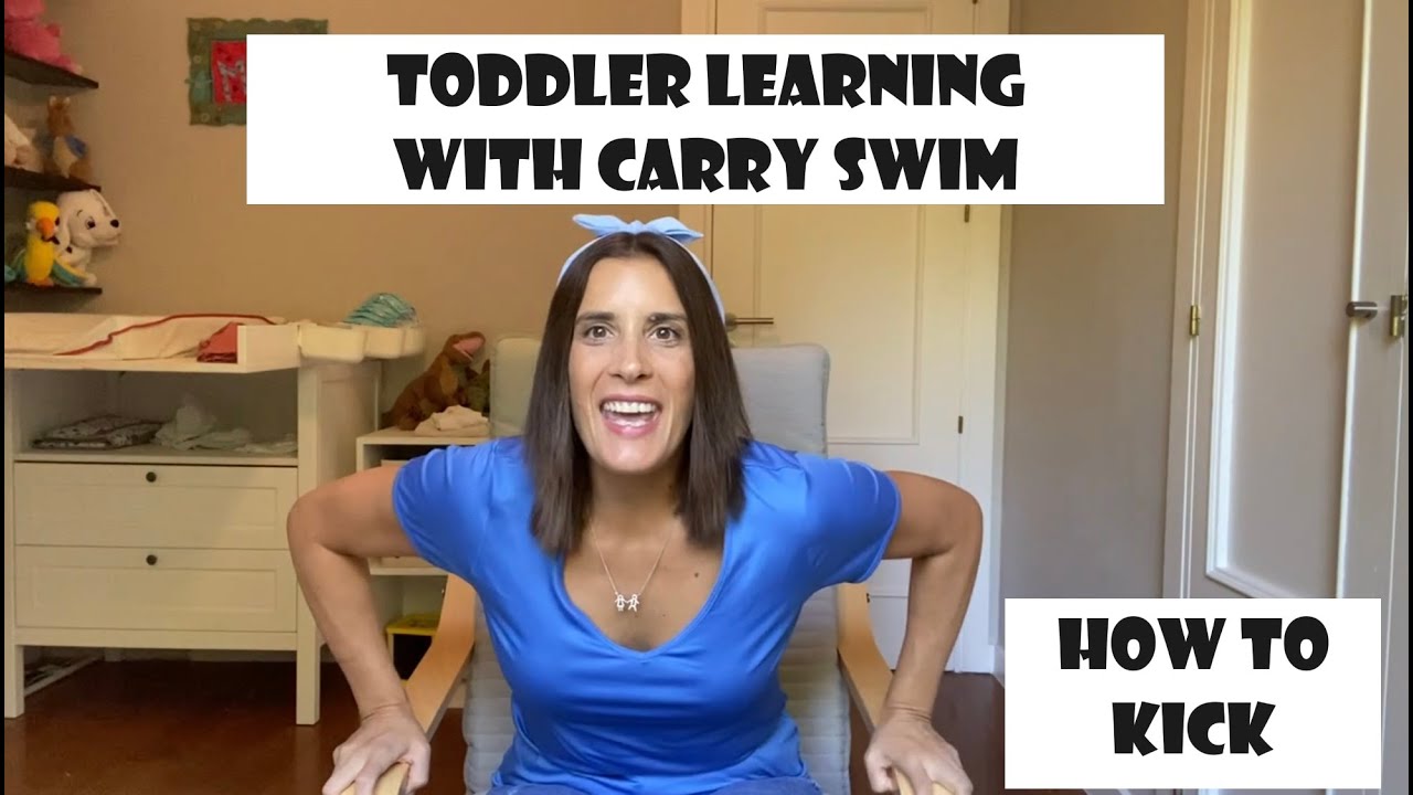 Toddler Learning Video with Carry Swim | BABY SWIMMING LESSONS | How to ...
