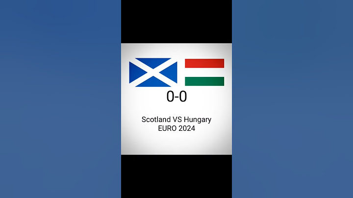 Scotland 0-1 Hungary - Group A #euro2024