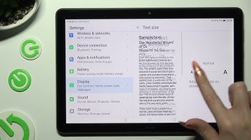 How to Change Font Size on HUAWEI Mediapad T5