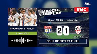 Ligue 1 : L’OL vainqueur d’Ajaccio en ouverture du championnat… Le goal replay du match