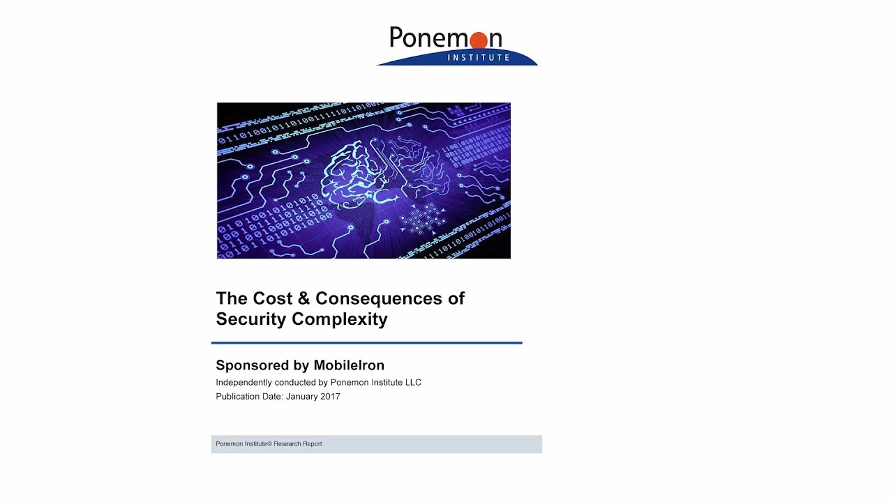 Ponemon New Ponemon Institute Research Identifies 8 Best Practices - YouTube