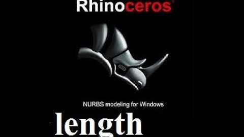 length toolbar how to use rhino cad
