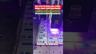 UV Lamp Drying Solution to Make Soft Rubber PVC Patch for cloth /bags/shoes/hats