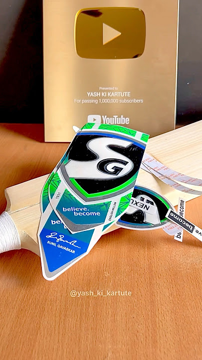 How To Apply Sticker on Cricket Bat | SG Premium Sticker #cricket #shorts #batsticker