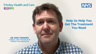 Help Us Help You Get The Treatment You Need
