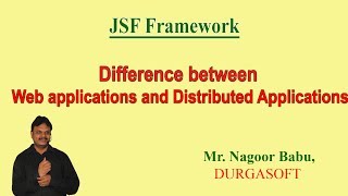 Difference Between Web applications and Distributed Applications (JSF)