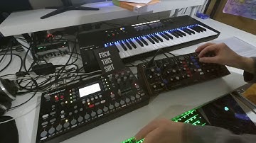 Octatrack MIDI sequencing Behringer Model D with generative Arp