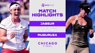 Ons Jabeur vs. Garbiñe Muguruza | 2021 Chicago Final | WTA Match Highlights