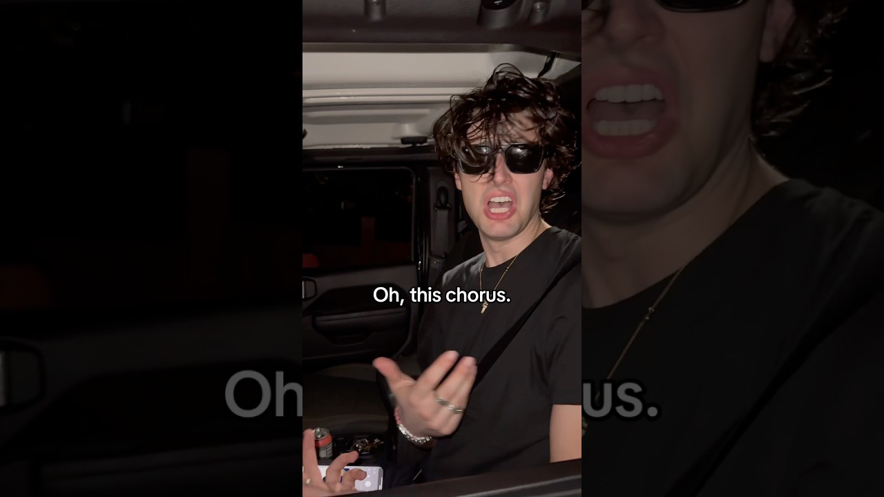 Listening to his own music