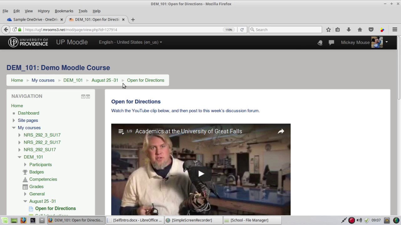 Moodle Tutorial 2 - Course Layout and Posting to a Forum - YouTube