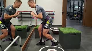 Split-Stance Isometric Knee Extension | ISO-Rack Strap Exercise