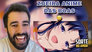 REACT - SORTE NO AMOR | ANIME ZUEIRA | CENAS MAIS ENGRAÇADAS EM ANIMES | BARRY ARLEY