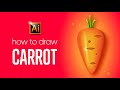 HOW TO DRAW A CARROT | ADOBE ILLUSTRATOR TUTORIAL FOR BEGINNERS