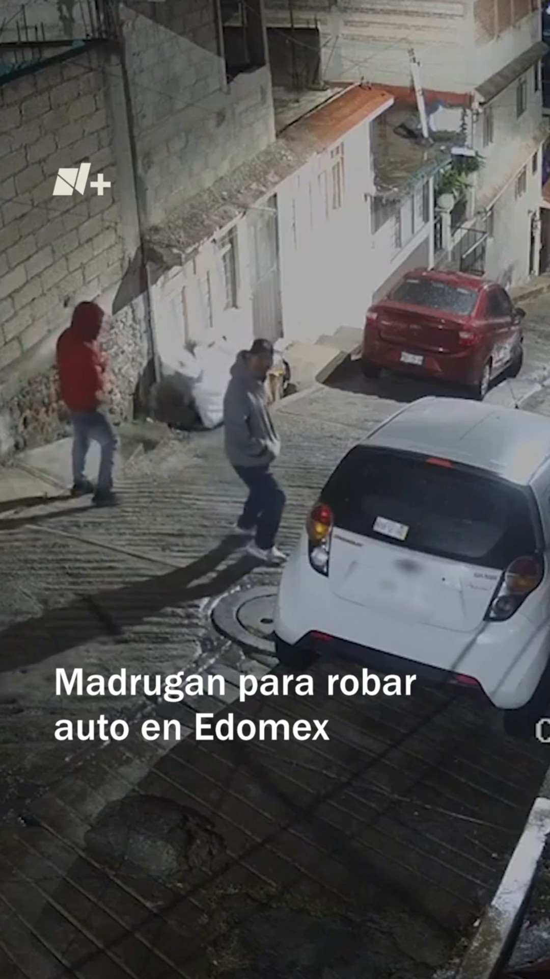 Madrugan para robar auto en el Estado de México #nmas #shorts #edomex