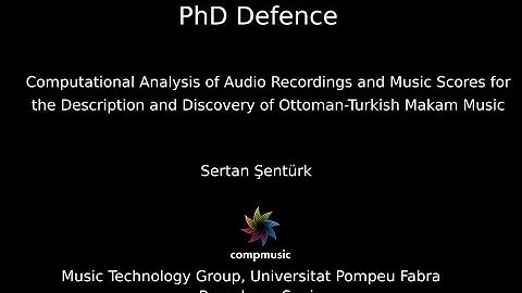 Sertan Şentürk PhD Defense