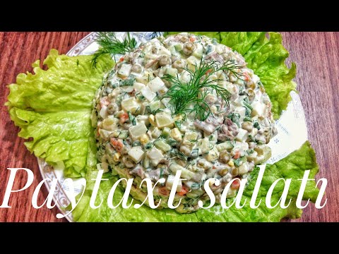 Paytaxt Salatı hazırlanması - Asan hazırlanan hər kəsin sevdiyi salat