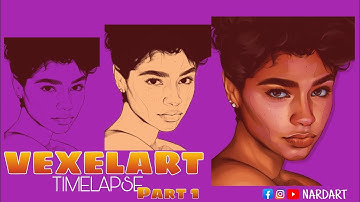 VEXELART TIMELAPSE part 1(Autodesk sketchbook