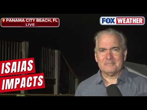 Damage Cleanup Underway In Panama City Beach, Prior To Sunrise