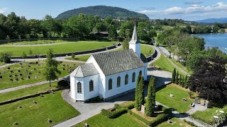12 churches in Kvinnherad municipality. DJI Mavic 3. 4k