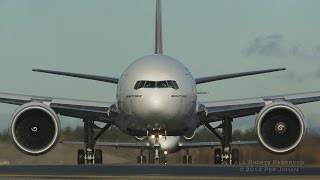 Emirates Boeing 777 landings and takeoffs at OSL