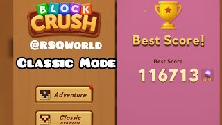 Block crush 🥰 Game Classic Mode New Best High Score  screenshot 1
