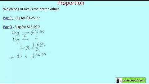 Proportions and Graphs - 1.6 Direct Proportion - Proportion Example 2