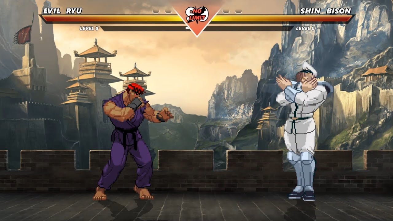 Злой Рю против Шин Бизона — невероятно крутой бой❗🔥