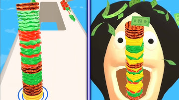 Burger Run 🍔🌭🌮 All Levels Gameplay Android,ios