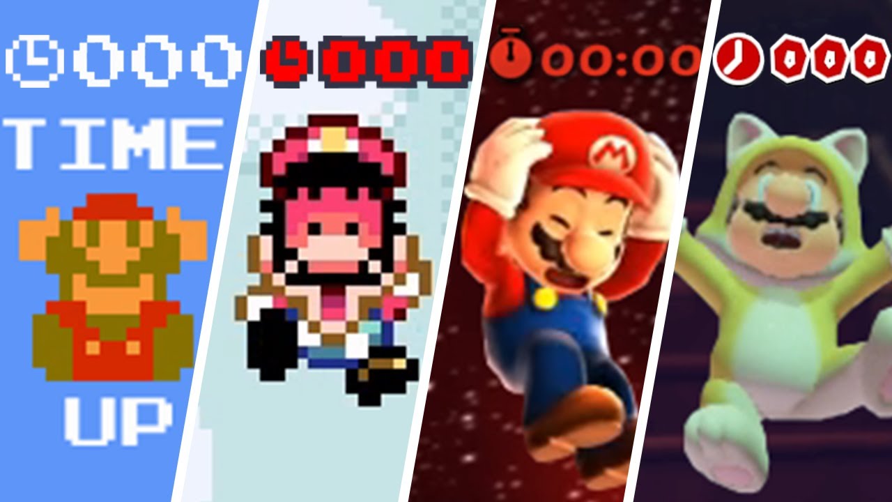 Evolution of Time Up in Mario Games (1985-2020) 