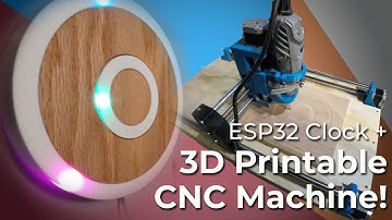 Building a CNC + LED Smart Clock | My First CNC Project with a Dremel + ESP32