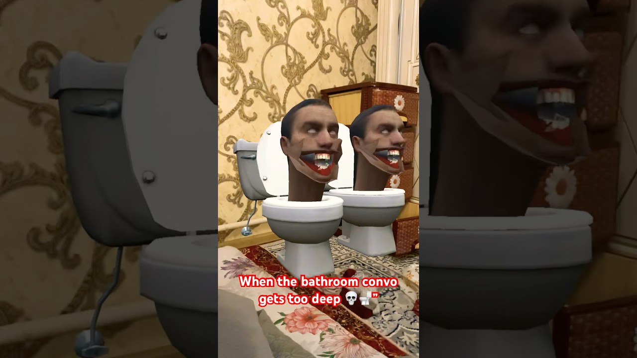 When the bathroom convo gets too deep 💀🚽”