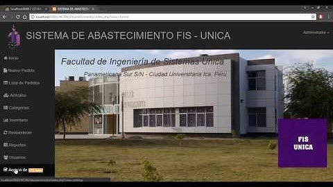 Sistema de Almacén - Unidad de Abastecimiento FIS | PHP & MySQL