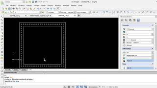 Draftsight serie rettangolare + specchio su cornice quadrata