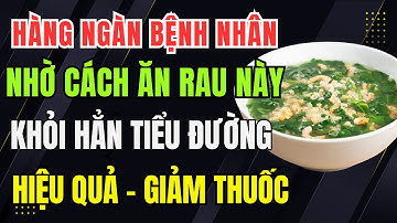 Người Tiểu Đường : 8 Loại Rau Hút Đường Trong Máu – Ổn Định Đường Huyết, Khỏi Hẳn Không Cần Thuốc