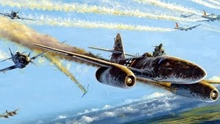 Me 262s vs P-51 Mustangs: rare WWII color combat footage