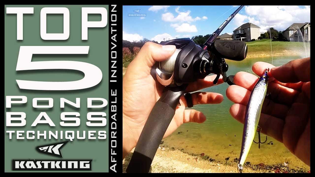 Top 5 Pond Bass Fishing Techniques KastKing Stealth Reel and Royale Legend Rod Bass Fishing