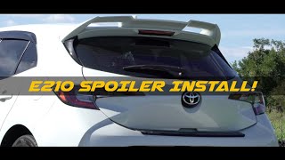 2019+ Corolla Hatchback: HowTo Install OEM Toyota Spoiler
