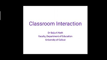 Classroom Interaction