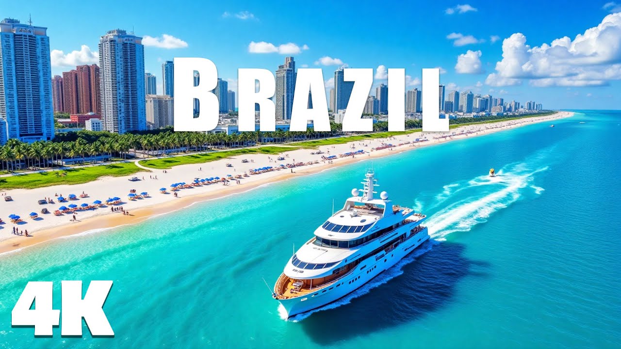 BRAZIL 4K | Incredible Scenes, Vibrant Culture & Crystal Waters With Deep House Chill