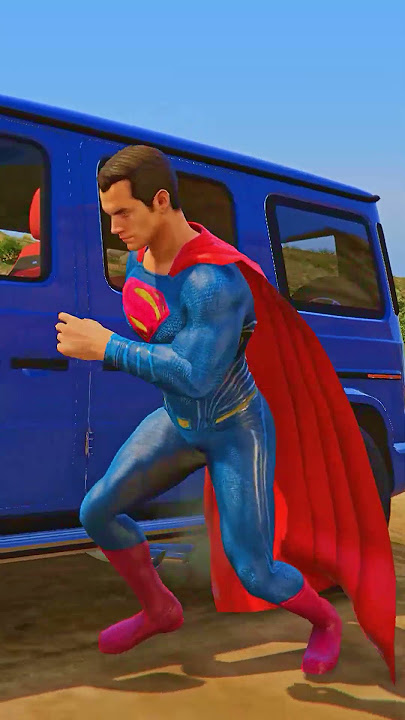 GTA V: Superman vs Bigfoot army epic battle 😱! #gta #gaming #shorts