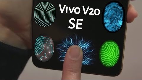Vivo V20 SE | How to change Finger Sensor animation| Change finger print scanner| 7 Types of Finger