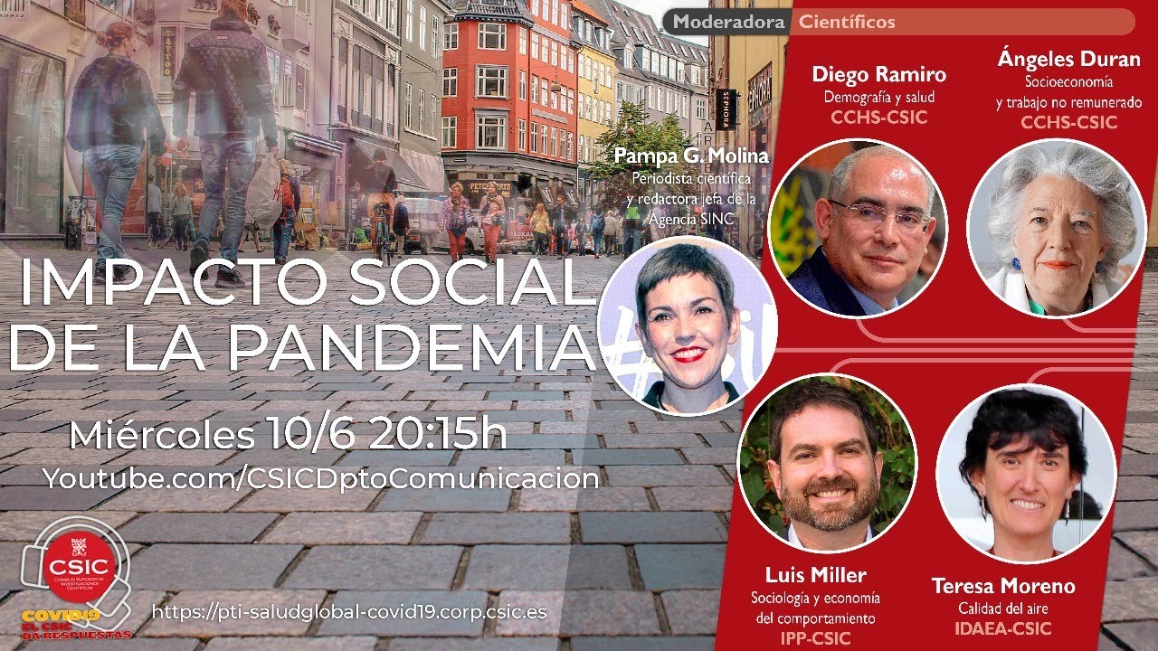 El CSIC da respuestas: Impacto Social de la pandemia - YouTube