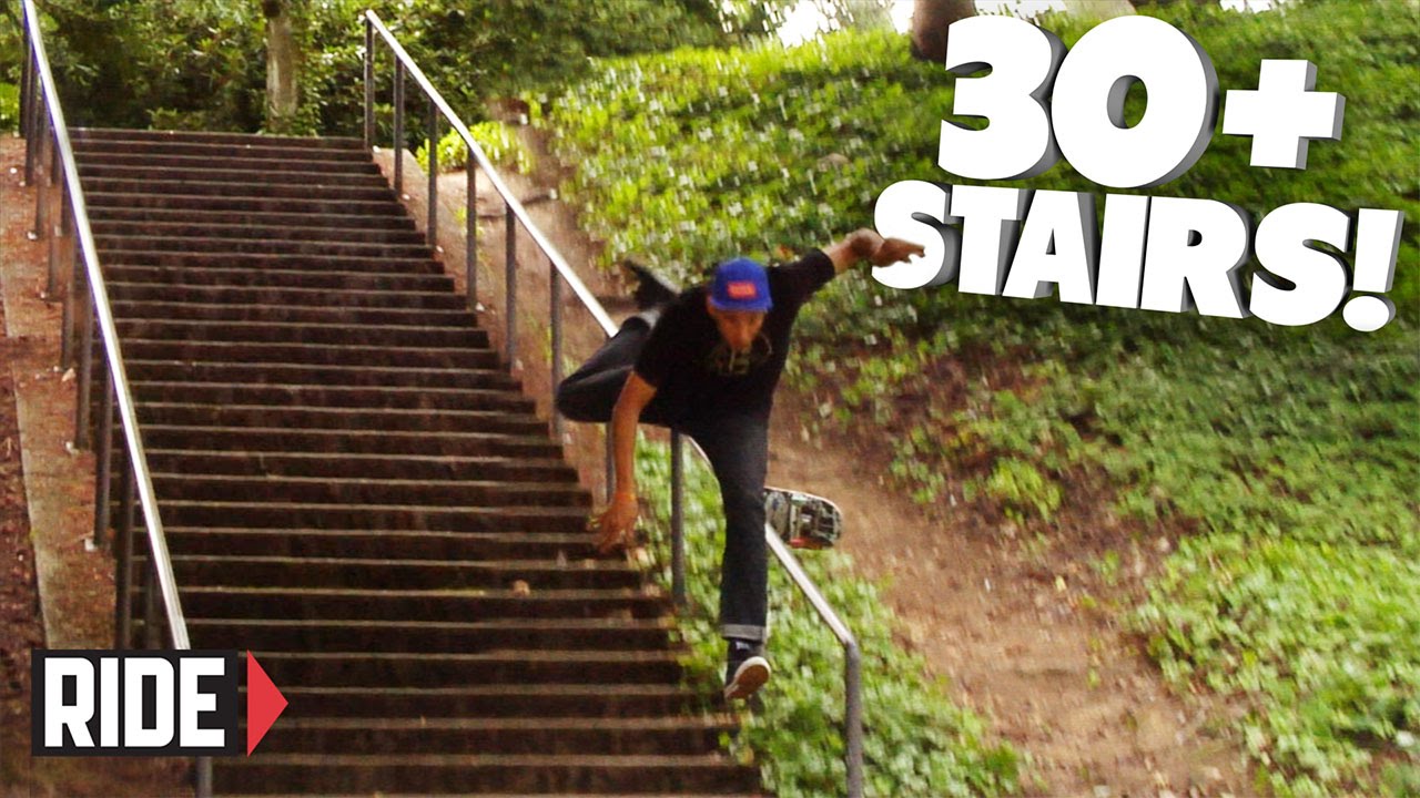 active posture 30+ STAIRS! Skateboarding Slam - David Loy